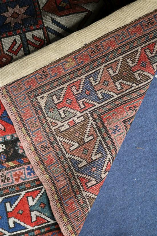 A Caucasian rug and another rug 200 x113cm, 203 x 116cm